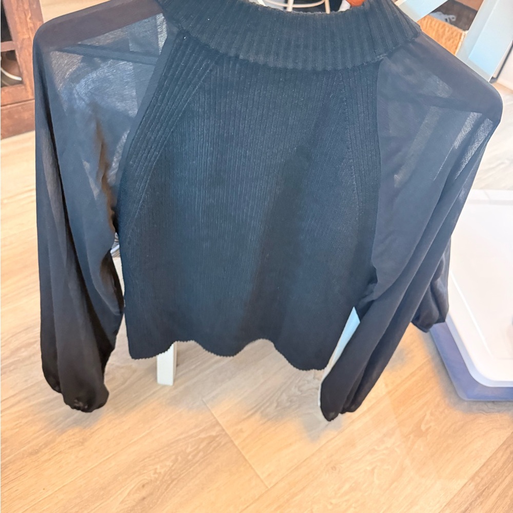 French Connection Charcoal Ribbed Knitwear
